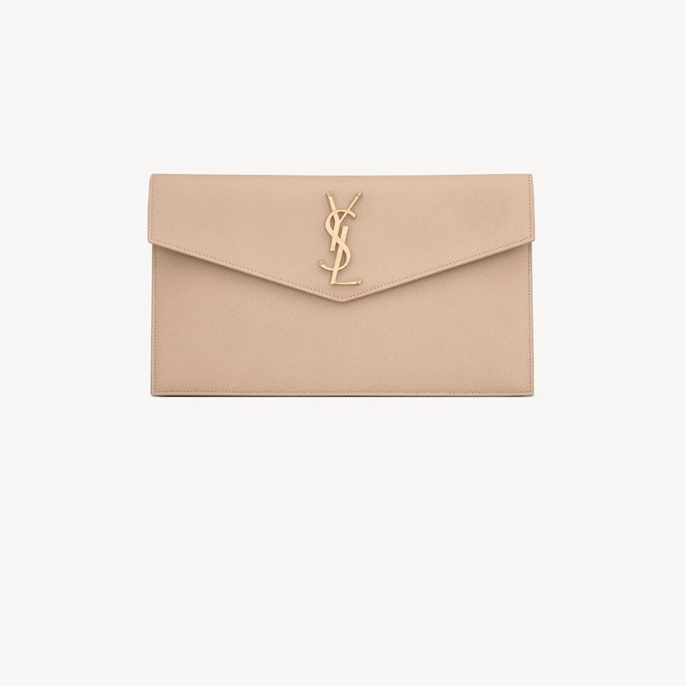 YSL - UPTOWN POUCH IN GRAIN DE POUDRE LEATHER